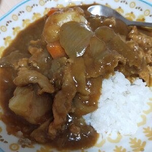 市販のルーで作る♡我が家の甘口ポークカレーライス